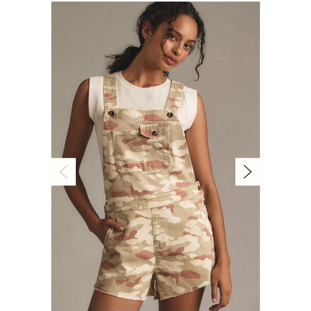 Anthropologie Pilcro Camo Women's Shortalls Size: ‎ S